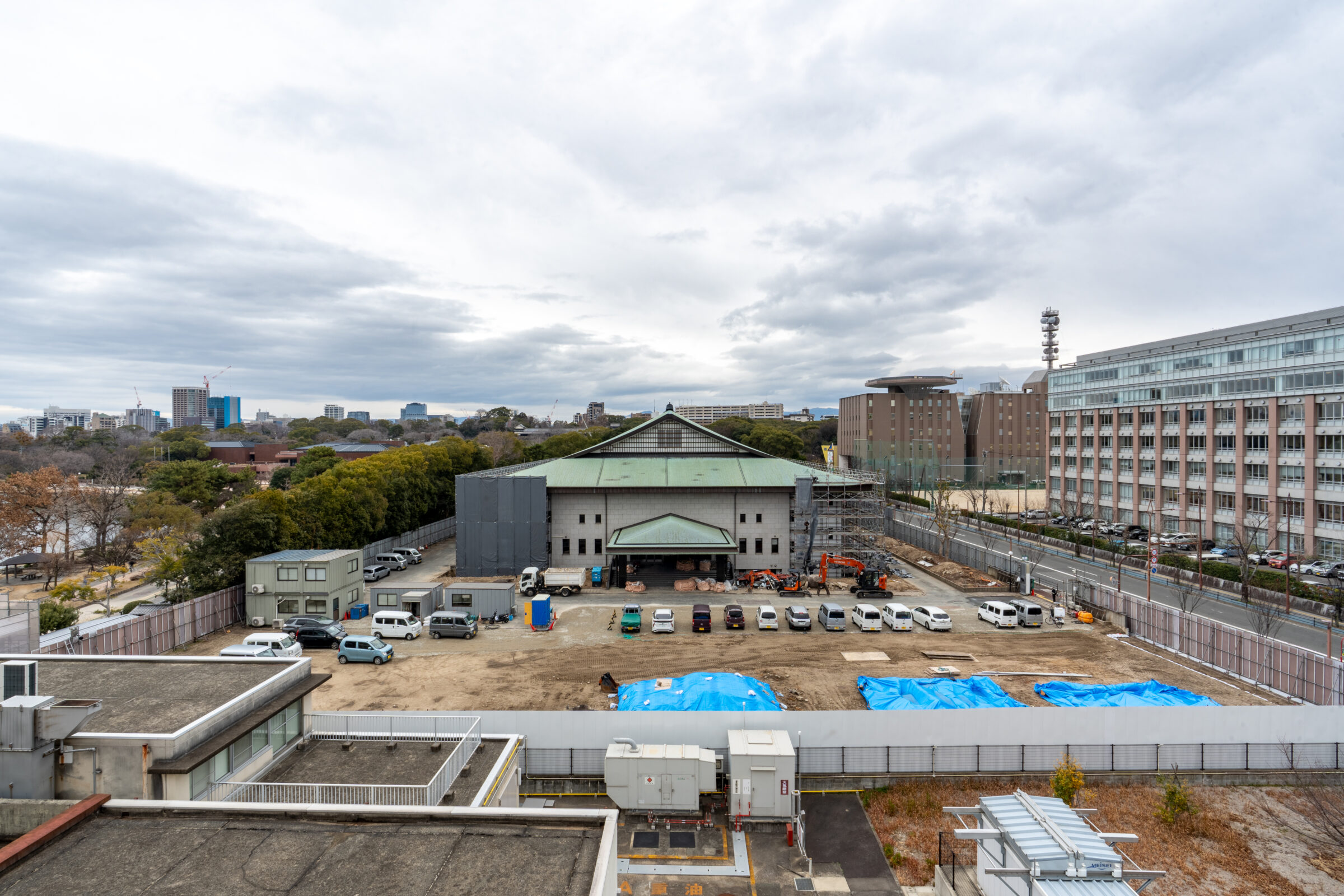 新県美建設予定地の定点観測