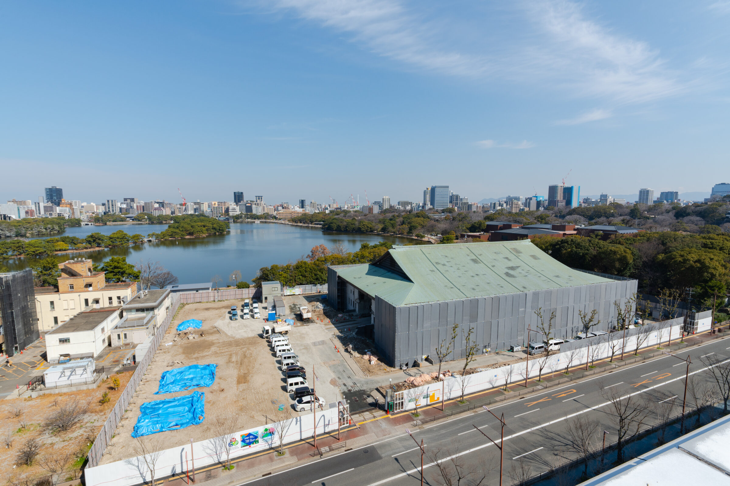 新県美建設予定地の定点観測