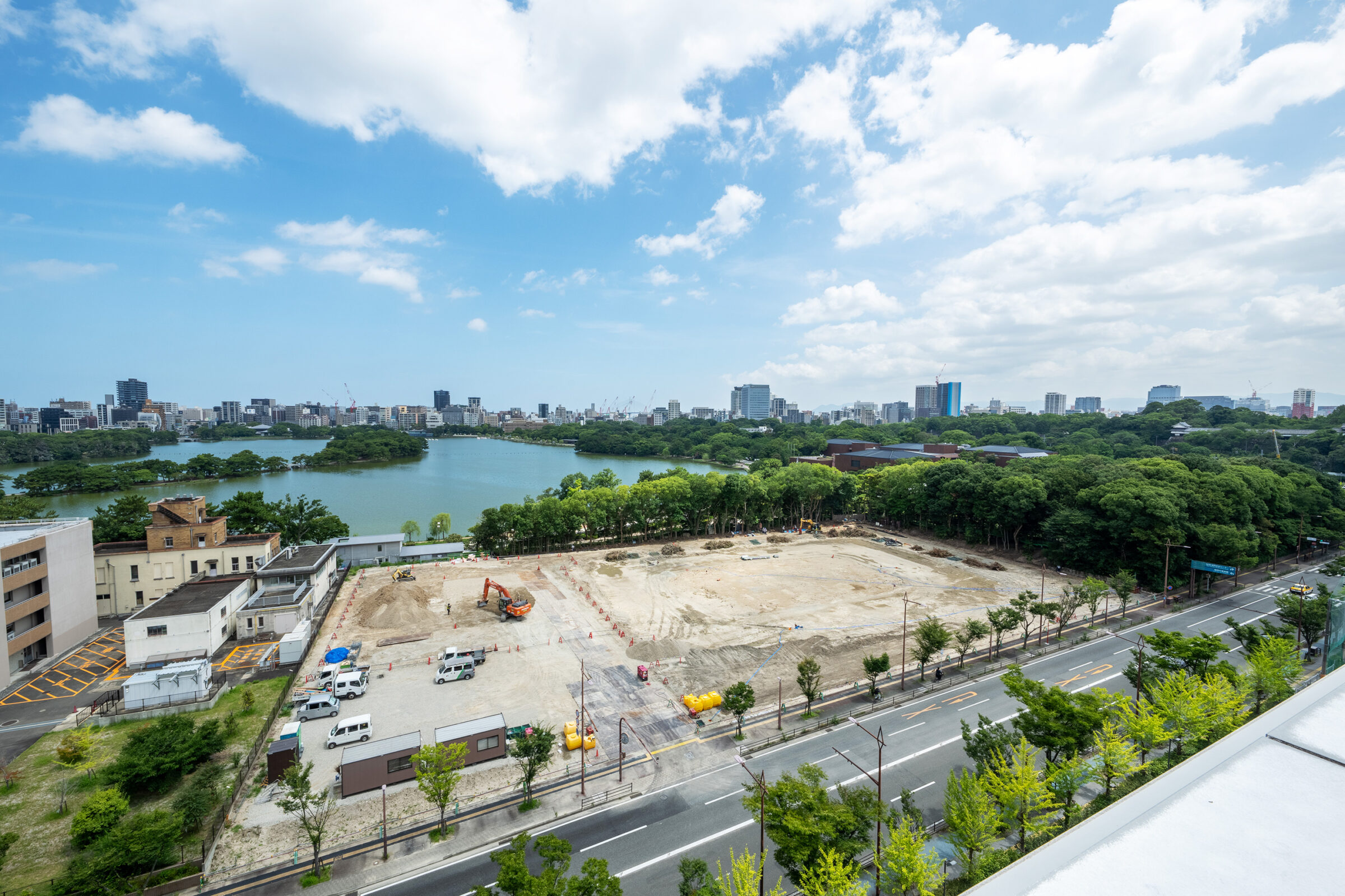 新県美建設予定地の定点観測